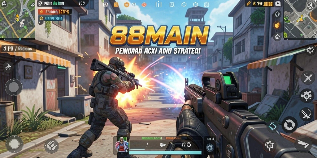 Tangkapan layar utama dari gameplay menegangkan di 88MAIN.