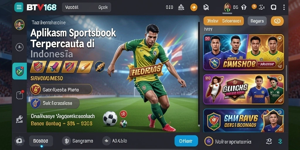 Tampilan menarik dan interaktif dari BTV168 saat melakukan taruhan olahraga.