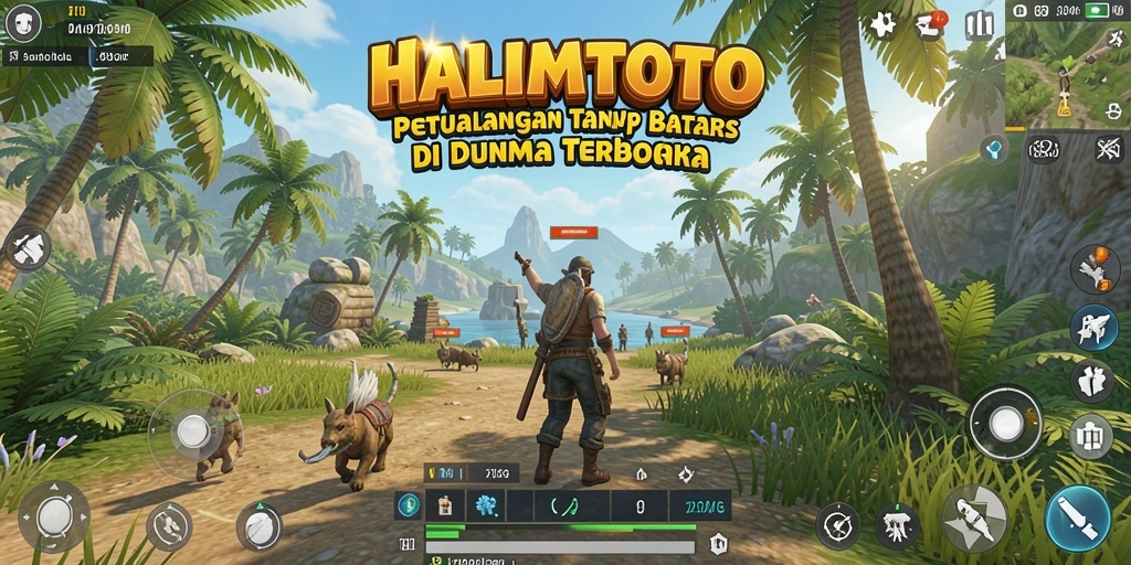 Menampilkan gameplay menarik di dunia terbuka HALIMTOTO.