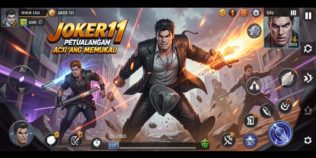 Tampilan gameplay JOKER11 yang menegangkan dan penuh aksi.