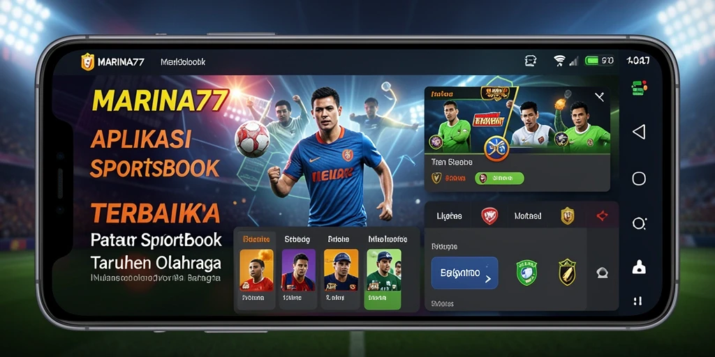 Screenshot MARINA77 menampilkan fitur taruhan olahraga yang menarik.