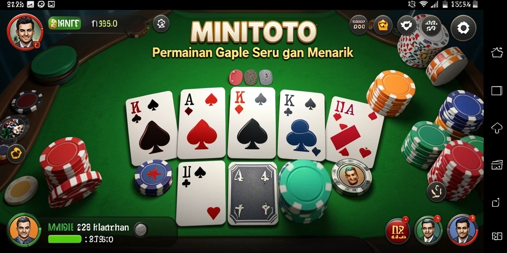 Tampilan gameplay Gaple yang seru dan interaktif.