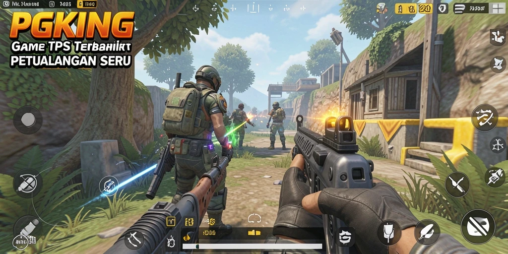 Tampilan gameplay PGKING menampilkan aksi pertempuran yang mendebarkan.