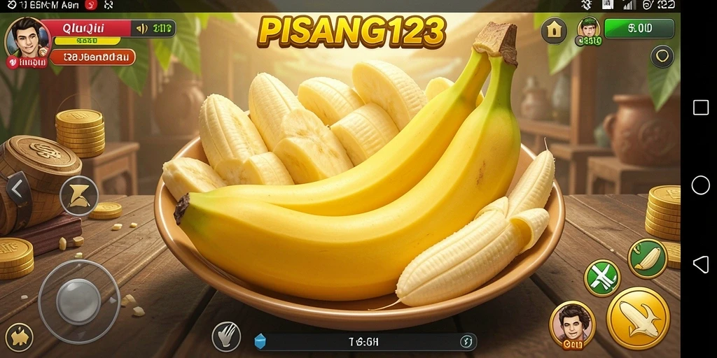 Screenshot utama PISANG123 menampilkan keseruan permainan QiuQiu.