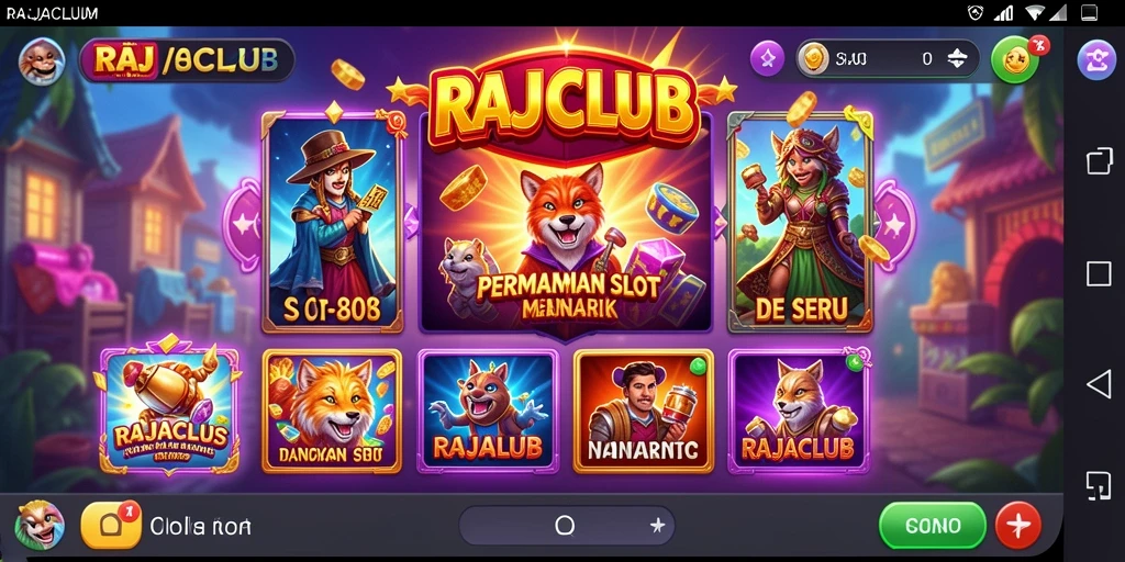 Screenshot gameplay RAJACLUB menampilkan keseruan bermain Slot.