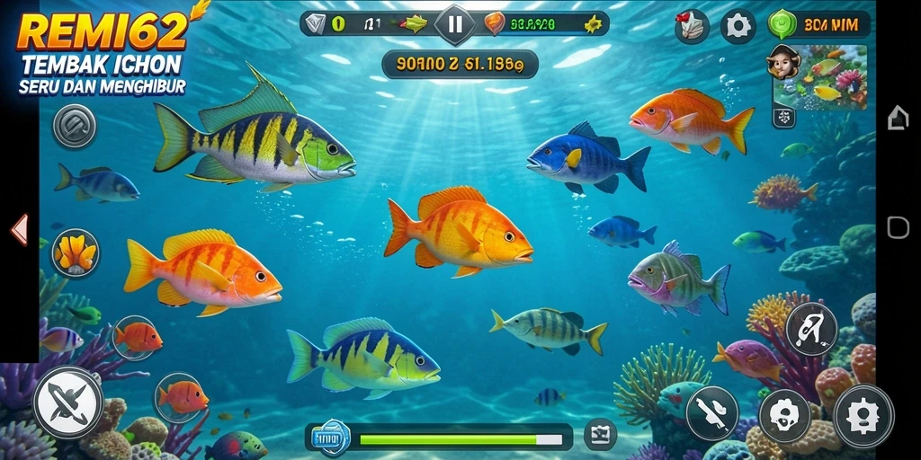 Screenshot gameplay Tembak Ikan di REMI62 yang seru.