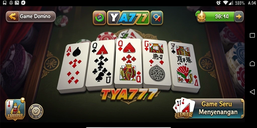 Screenshot gameplay TYA777 menampilkan keseruan permainan Domino.