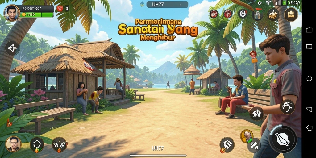 Tampilan gameplay UH77 yang seru dan menghibur.